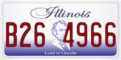 IL license plate B264966