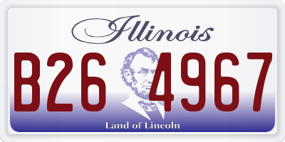 IL license plate B264967