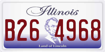 IL license plate B264968