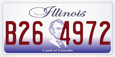 IL license plate B264972