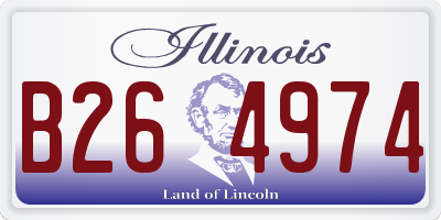 IL license plate B264974