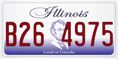 IL license plate B264975