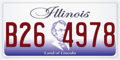 IL license plate B264978