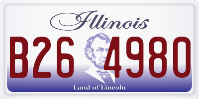 IL license plate B264980