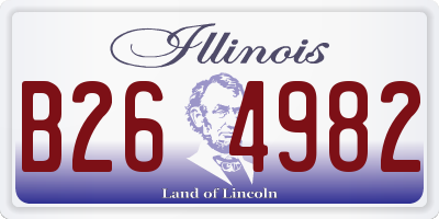 IL license plate B264982