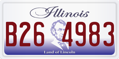 IL license plate B264983