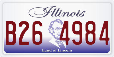 IL license plate B264984