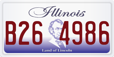 IL license plate B264986