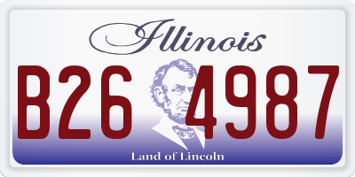 IL license plate B264987