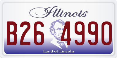 IL license plate B264990
