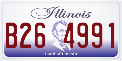 IL license plate B264991