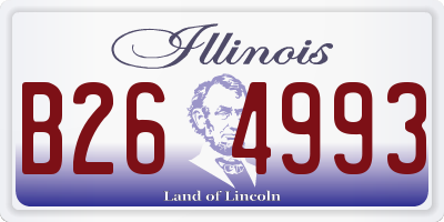 IL license plate B264993