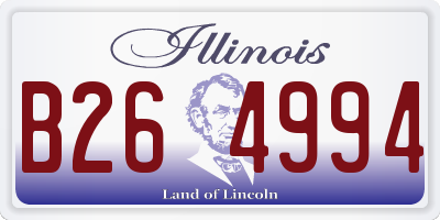 IL license plate B264994
