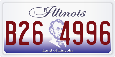 IL license plate B264996