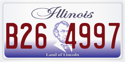 IL license plate B264997