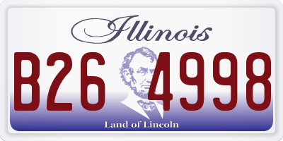 IL license plate B264998