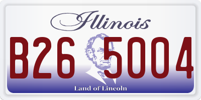 IL license plate B265004