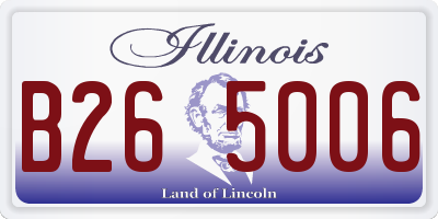 IL license plate B265006