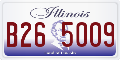 IL license plate B265009