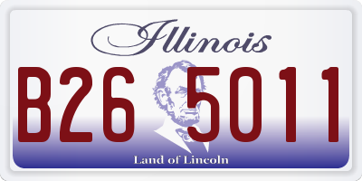 IL license plate B265011