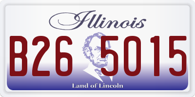 IL license plate B265015