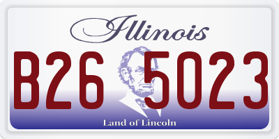 IL license plate B265023