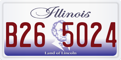 IL license plate B265024