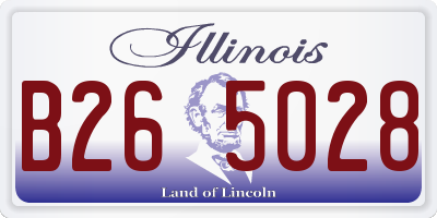 IL license plate B265028