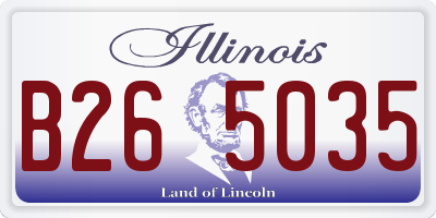 IL license plate B265035