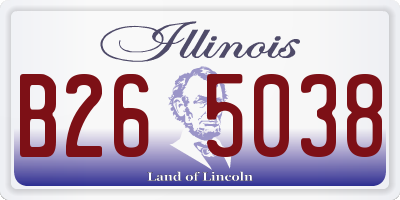 IL license plate B265038