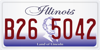 IL license plate B265042