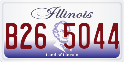 IL license plate B265044