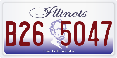 IL license plate B265047