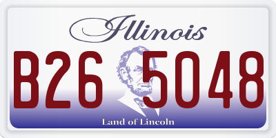 IL license plate B265048