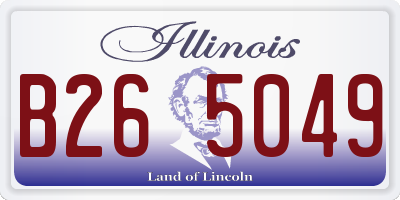 IL license plate B265049