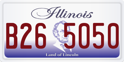 IL license plate B265050