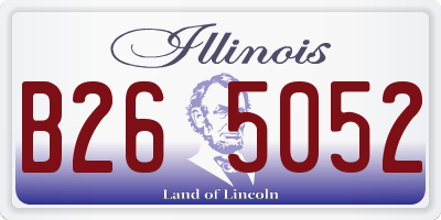 IL license plate B265052
