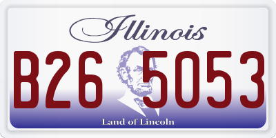 IL license plate B265053