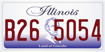 IL license plate B265054
