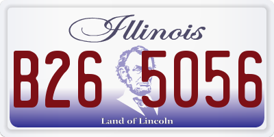 IL license plate B265056
