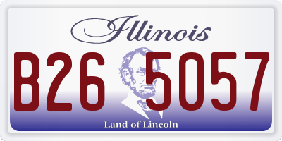 IL license plate B265057