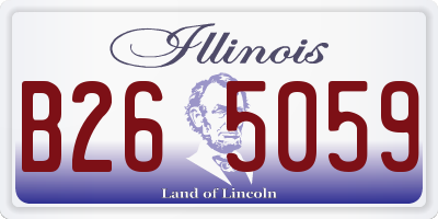 IL license plate B265059