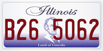 IL license plate B265062