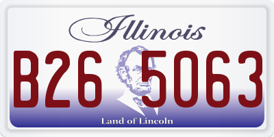 IL license plate B265063