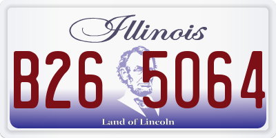 IL license plate B265064