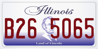 IL license plate B265065