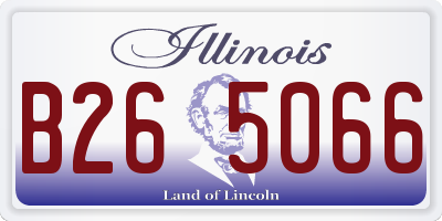 IL license plate B265066