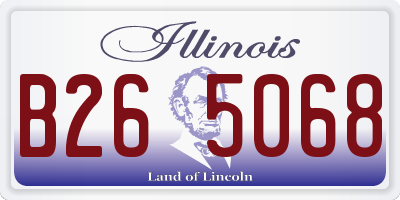 IL license plate B265068