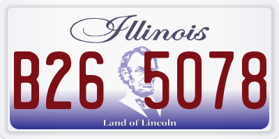 IL license plate B265078