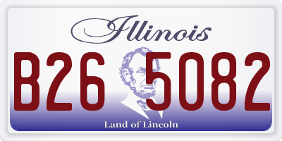 IL license plate B265082